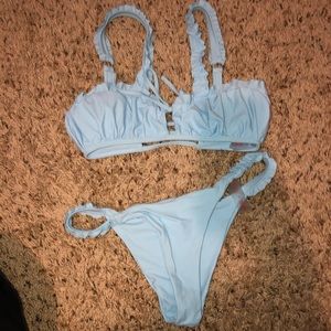 Romwe Blue Swimsuit